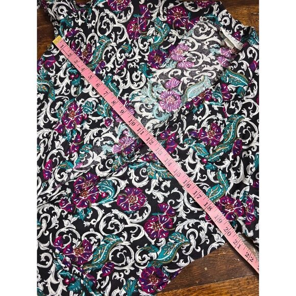 Vintage 90s Dark Romantic Boho Paisley Eclectic Blazer Jacket - Picture 9 of 16